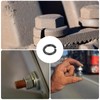 sourcing map Split Lock Washer, M3 304 Stainless Steel Spring