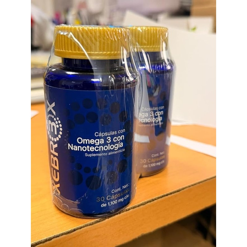 XEBREX Omega 3 con Nanotecnología DUOPACK Aceite de Pescado EPA