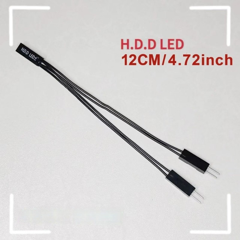 4PCS 2 Pins Single Female to Dual Male Jumper Splitter