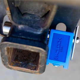 PACLOCK's UCS-80A-200 Trailer Hitch Lock, 5/8" Pin for 2" Receivers, High Performance 6-Pin Cylinder, Keyed Differently, Black Anodized Aluminum