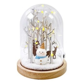Making a Birch Winter Forest Acrylic Dome - 1-Person Crafting Kit Craft Set Art Play Set Art Kit / 자작나무 겨울숲 아크릴돔 만들기 - 1인세트 만들기키트 만들기세트 미술놀이세트 미술키트