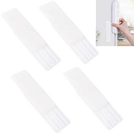 UGpine Self-Adhesive Desktop Socket Fixer, Punch Free Socket Holder, Cable Management and Surge Protector, Desktop Mountable Plug-in Socket Fixer Bracket Stand (4Pcs)