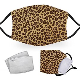 Cheetah Print - Reusable Adult Face Masks - 2 Filters Included