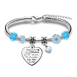 Women's Bangle Inspirational Pearl Bracelets Christmas Gifts Boyfriend Birthday Sister Daughter Graduation Keepsake Mum Aunt Mother's Day Appreciation Jewellery Wife Valentine's Day, Stainless Steel,