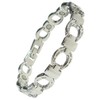 Horseshoe Design Magnetic Magnet Bangles (Silver)