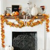 2Pack Fall Garland Maple Leaf, 5.9Ft Fall Leaf Garlands, Fall