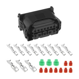The Lord of the Tools 12 Pin Car Halogen Headlight Plug Connector Set 6925638 Compatible with E60 G30 E63 F20 F30 E87 E90 E92 Includes Teminals & Seals Headlight Assemblies