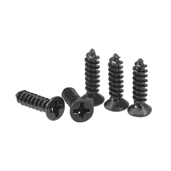 TA-VIGOR 200Pcs Self Tapping Screws, M3 Phillips Flat Head Screw,