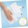 Gatuida 2 Pairs Cotton Moisturizing Gloves for Dry Hands Fingerless