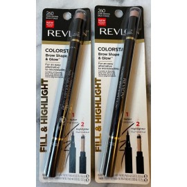 Revlon Colorstay Brow Shape and Glow 260 Dark Brown Lot of 2