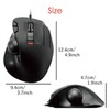 ELECOM EX-G Wired Trackball Mouse, Ergonomic, Thumb Control, Smooth Tracking