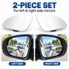 Wide-Angle Blind Spot Mirrors for Cars – 2-Pack 360° Adjustable