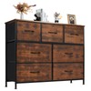DUMOS Dresser for Bedroom with 7 Fabric Drawers, Chest Organizer