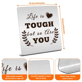 Inspirational Gifts Motivational Gift Quote Desk Decor Sign Encouragement Gift for Friend Positive Desk Decor Sign Sympathy Gift for Colleague Cheer up Gifts Graduation Birthday Gifts for Sister