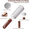 Foot File & Callus Remover,Heavy - Duty Pedicure Tool with