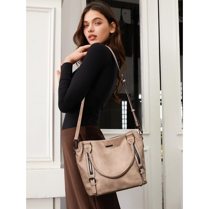 CLUCI Hobo Bags for Women Vegan Leather Handbags Large Ladies