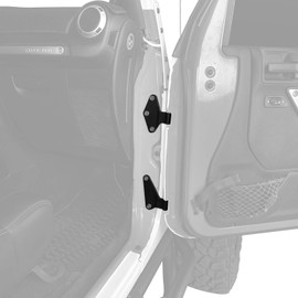 Hooke Road Wrangler Body Door Hinge Set Compatible with Jeep Wrangler JK & JKU Unlimited 07-18