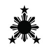 RDW Philippines Sun Sticker - Decal - Die Cut -