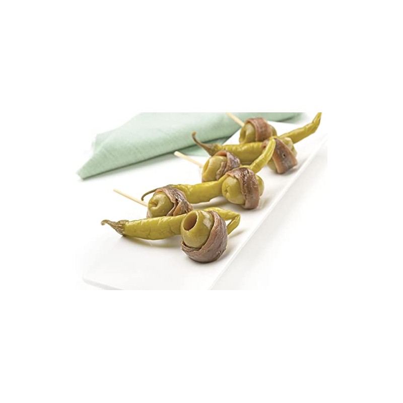 OLIVA Ubidea "Gindilla" Pickled Spanish Blue Chili Pepper, 2.1 oz