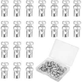 Brand: NQEUEPN 20pcs Universal 1/8" Clutch Brake Throttle Cable Ends, Go Kart Medium, Silver