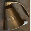 Ship Bell for Maritime Wall Decoration Burnished Brass