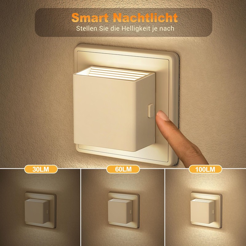 Emeritpro Night Light Socket Pack of 2 LED Night Light