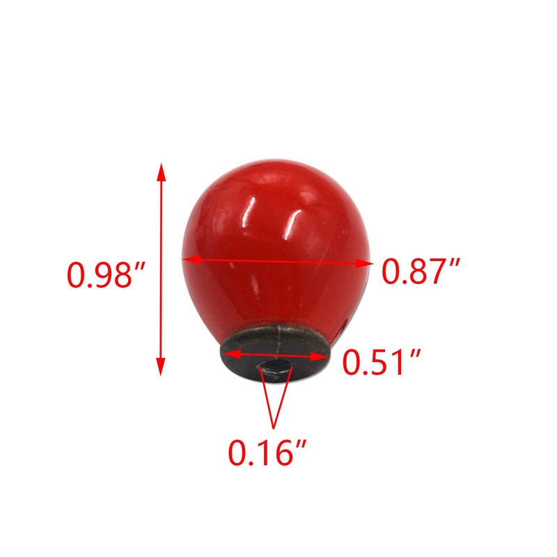 FarBoat 10Pcs Small Ceramic Round Dresser Knobs Pulls Decorative Procelain