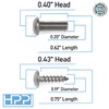 HPP License plate Stainless Steel Screws for All volkswagen Models