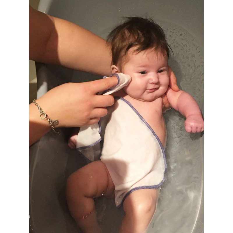 Zollner Set of 10 Flannel Face Cloths 100% Cotton 25