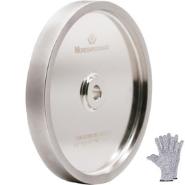 MORESUPERHARD CBN Grinding Wheel 8 Inch 600 Grit, 8" x 1" Wide, 5/8" Arbor, Bench Grinder Wheel for Sharpening HSS, Lathe Tools, Chisels & Woodturning Tools, Fit 8-Inch Bench Grinders(600 Grit)