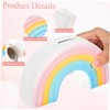 Kisangel Creative Rainbow Design Money Box Cute Ceramic Coin Bank