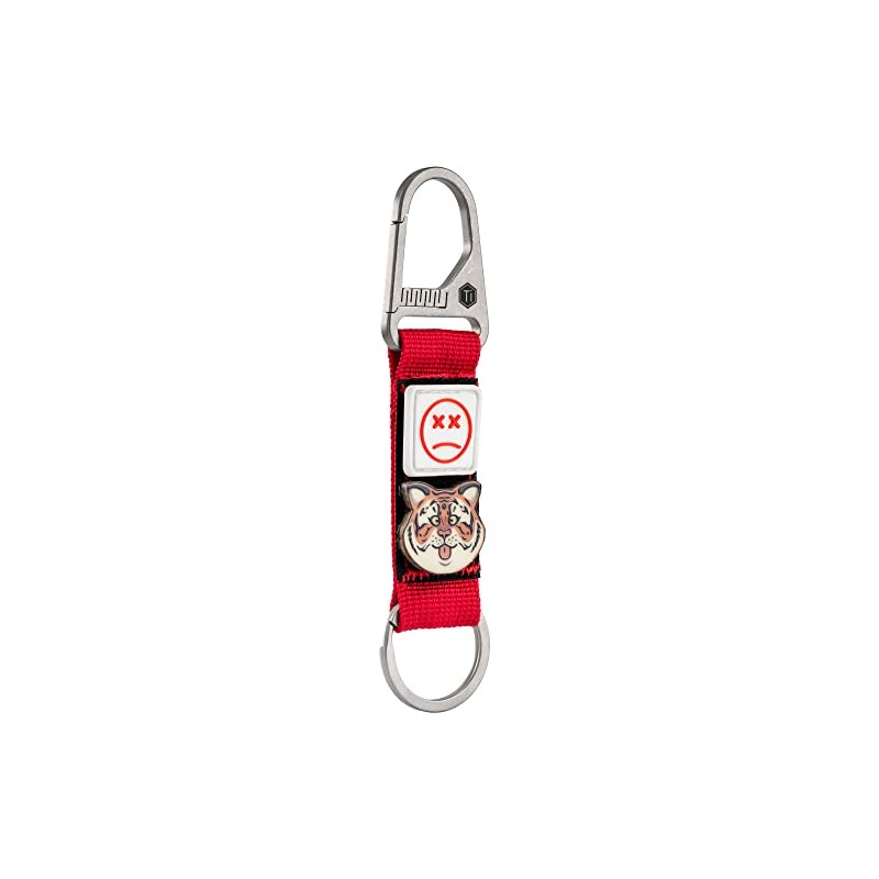 KeyUnity KB01 - Llavero de mosquetón de titanio con clip