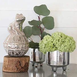 Dalton Silver Pot with Legs XS G20-0203 Footed Pot