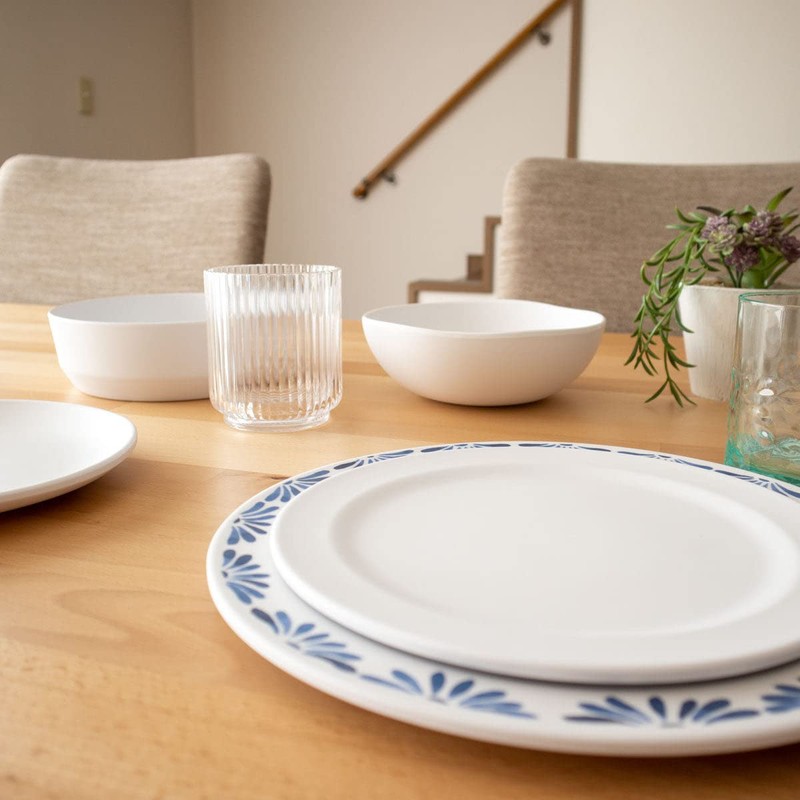 Tarhong DN23986675 Edge Matte White Salad Plate, 8.3 inches (21
