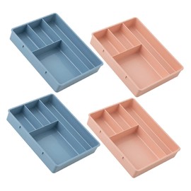 Ciieeo 4pcs Multifunctional Desk Organizer Versatile Storage Compartment for Vanity Office and Bathroom Tidy up and Design for Makeup and Accessories