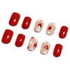 Valentine's Day Press on Nails Short Square False Nail with