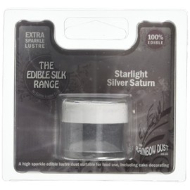 Rainbow Dust Edible Silk Starlight Silver Saturn Loose Pot 3 g (Pack of 6)