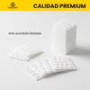 Almohadillas de Algodón Premium, 200 Piezas, 100% Algodón, Hipoalergénicas, Hechas