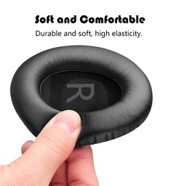 WANGCL Ersatz-Ohrpolster für Bose 700 Noise Cancelling Kopfhörer, weiches PU-Leder (schwarz)