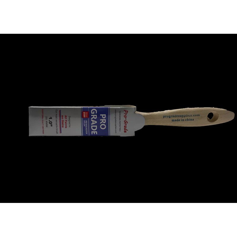 Pro-Grade 1PK 1" Flat House Wall,Trim Paint Brush Set Home