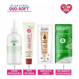 Duo Soft 3 Tintes Naturales Tono Rubio Obscuro Ingredientes Naturales