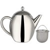 Rosenstein & Söhne Teapot with Strainer: Stainless Steel Teapot with