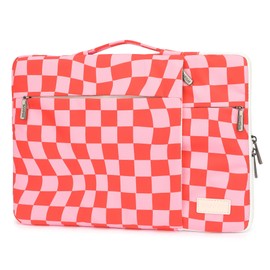 SANFAN 360° Protective Laptop Sleeve Case Bag with 3 Pockets,Laptop Cover with Handle and Luggage Strap (14 inch-14.4 inch)