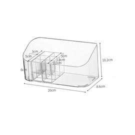 FRCOLOR Cosmetic Storage Box Cosmetics Container Jewelry Organizer Transparent