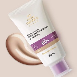 Natura Chronos Derma Protector Solar Facial Multiprotector Aclarador de Manchas, FPS 50+, 50ml (Color 2)