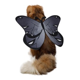 Puoyis Disfraz de Mariposa para Perro y Gato, Disfraz de alas de Mariposa para Perros y Gatos pequeños, medianos y Grandes, Disfraz de Perro para Halloween.