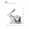 Amoy-Art Rabbit Sculptures Figures Modern Arts Decor Animal Statue Living