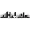 StickerTalk Denver Skyline Vinyl Sticker, 10 inches by 2.5 inches