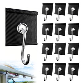 SI SEN Piping Eyelet, RV Awning Hook, Hook Piping Rail for Motorhomes, Caravans, Awnings, Camping Tents