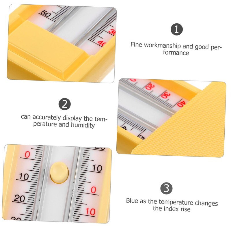 NOLITOY Portable Indoor Outdoor Thermometer with Functionality for Garden Greenhouse